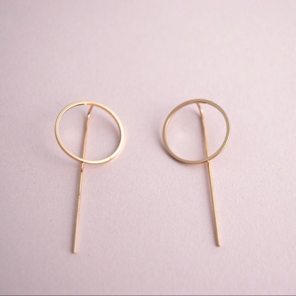 BOGO Free! Minimalist Gold Circle Earrings